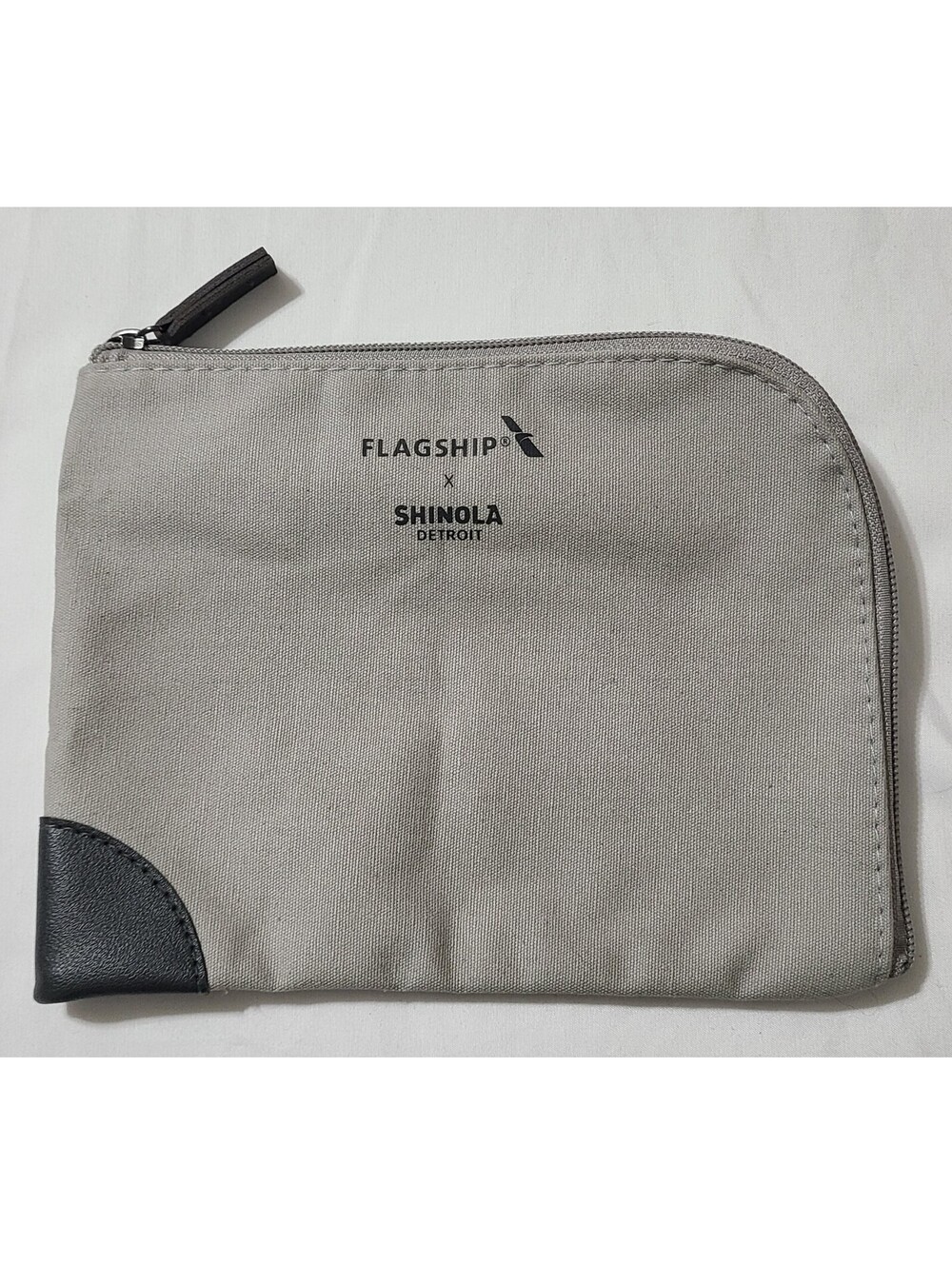Flagship X Shinola Detroit Leather Toiletry Bag Organizer American Airlines Case